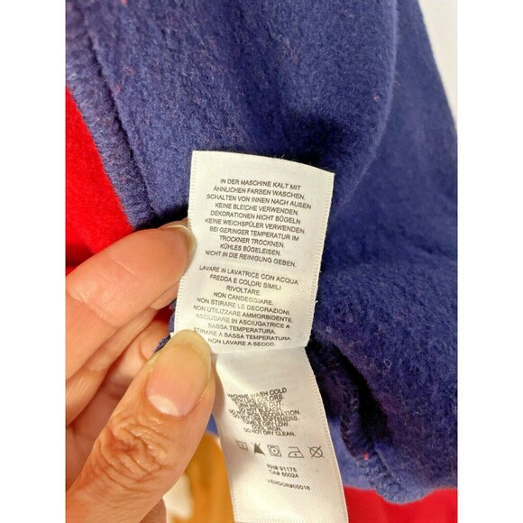 Fila Luciana Preppy Cropped Hoodie Athletic Baggy Sexy Blue & Red NWT $64 sz S - Picture 9 of 9